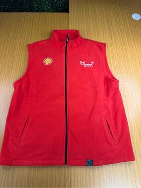 Shell V- Power Nitro+ Sleeveless Red Jacket Vest Unisex Adult Size 2XL